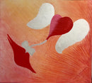 Quadro Acrílico + Pastel Seco sobre Canvas "Pipa ao Pôr do Sol" de Isabel Granha
