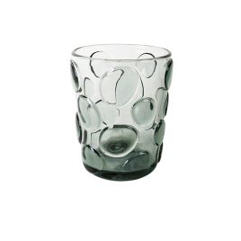 Conjunto de copos baixos em vidro texturizado bolas- 6 pçs