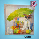 TELA IMPRESSA VACATION FASHION DOG 40x40x1,8cm