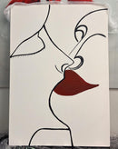 Quadro "O Beijo" Acrílico em Canvas por Isabel Granha