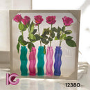 TELA IMPRESSA VASOS ROSAS PINK 40x40x3cm