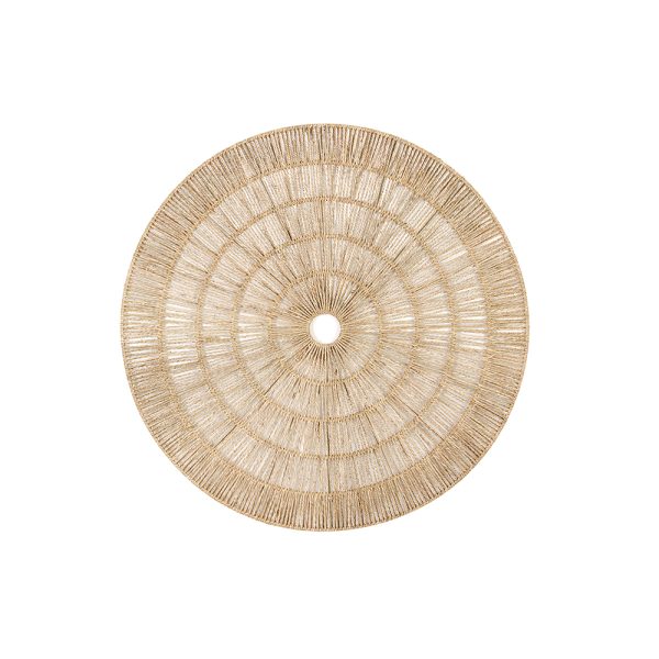 Adorno Circular de Parede Médio em Fibra Natural 55cm de diâmetro