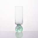 Taça para Champanhe Transparente e Verde