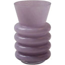 Vaso de Vidro Lilás   21cmX13,5cm