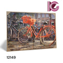 TELA IMPRESSA BIKE VERMELHA 60X80X3CM