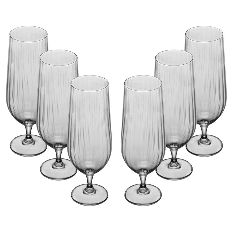 CJ 6 TAÇAS DE CERVEJA DE CRISTAL ECOLOGICO (LIVRE DE CHUMBO) COLUMBA OPTIC 470ML