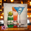 TELA IMPRESSA BEBIDAS 40X40X4CM