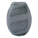Vaso de vidro cinza - Oval