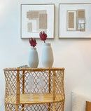 Kit com Dois Quadros em Canvas Texturizado e com Linho