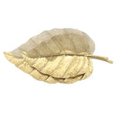 Centro De Mesa Folhas Dourado Envelhecido 59x31x44cm