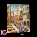 TELA IMPRESSA PREDIOS AMARELOS VENEZA 50x40x2cm