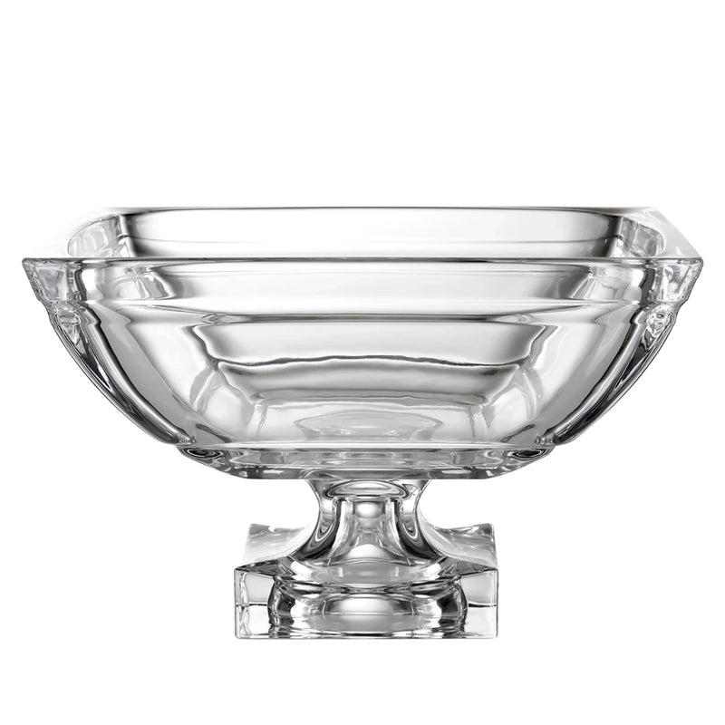 Centro de mesa Glanz em cristal com pé D26,8xA16,7cm