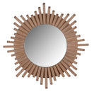 Espelho Decorativo em Madeira Marrom