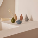 Kit Minivasos em Poliresina Solitário Coloridos - 5 Peças