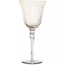 Taça para Vinho de Vidro Flor Amarela