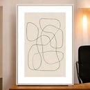 Kit 2 Quadros Emaranhado de Linhas em Canvas