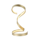 Abajur fluire dourado caracol - 45cm alt x 22cm larg