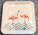 Prato CerÂmica Quadrado Flamingo G 28,5cmX38,5cm