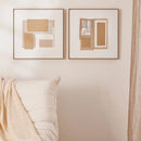 Kit com Dois Quadros em Canvas Texturizado e com Linho