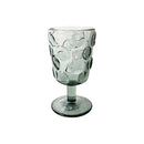 conjunto de taças em vidro com textura bolas -6pçs